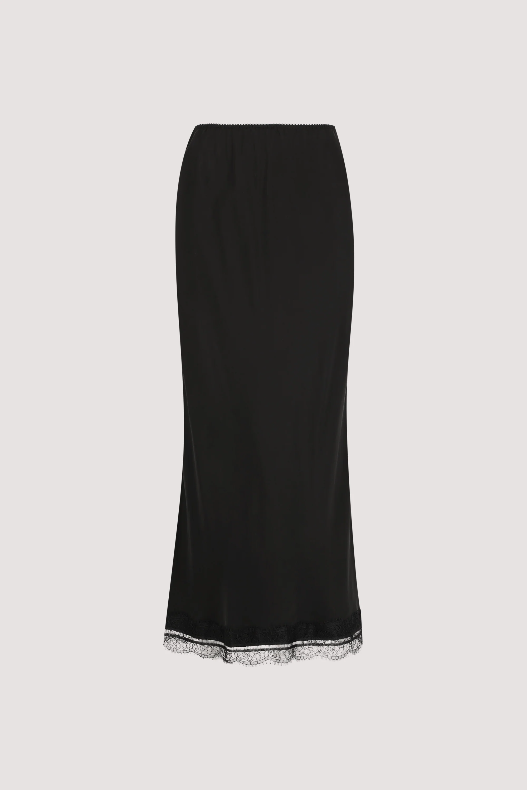 ANDREA BLACK CUPRO MIDI SKIRT - Image 6