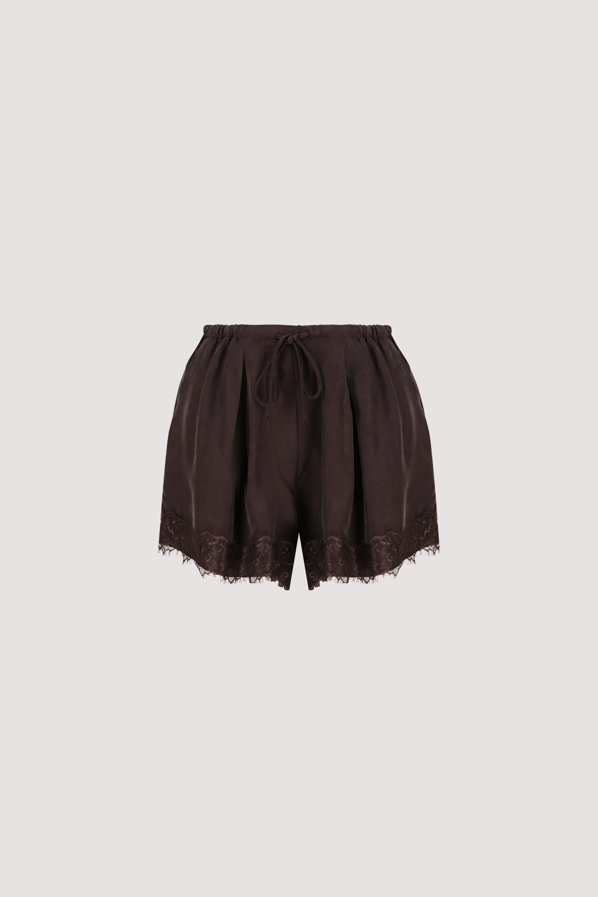 ANDREA PLUM CHOC CUPRO LACE SHORT - Image 10