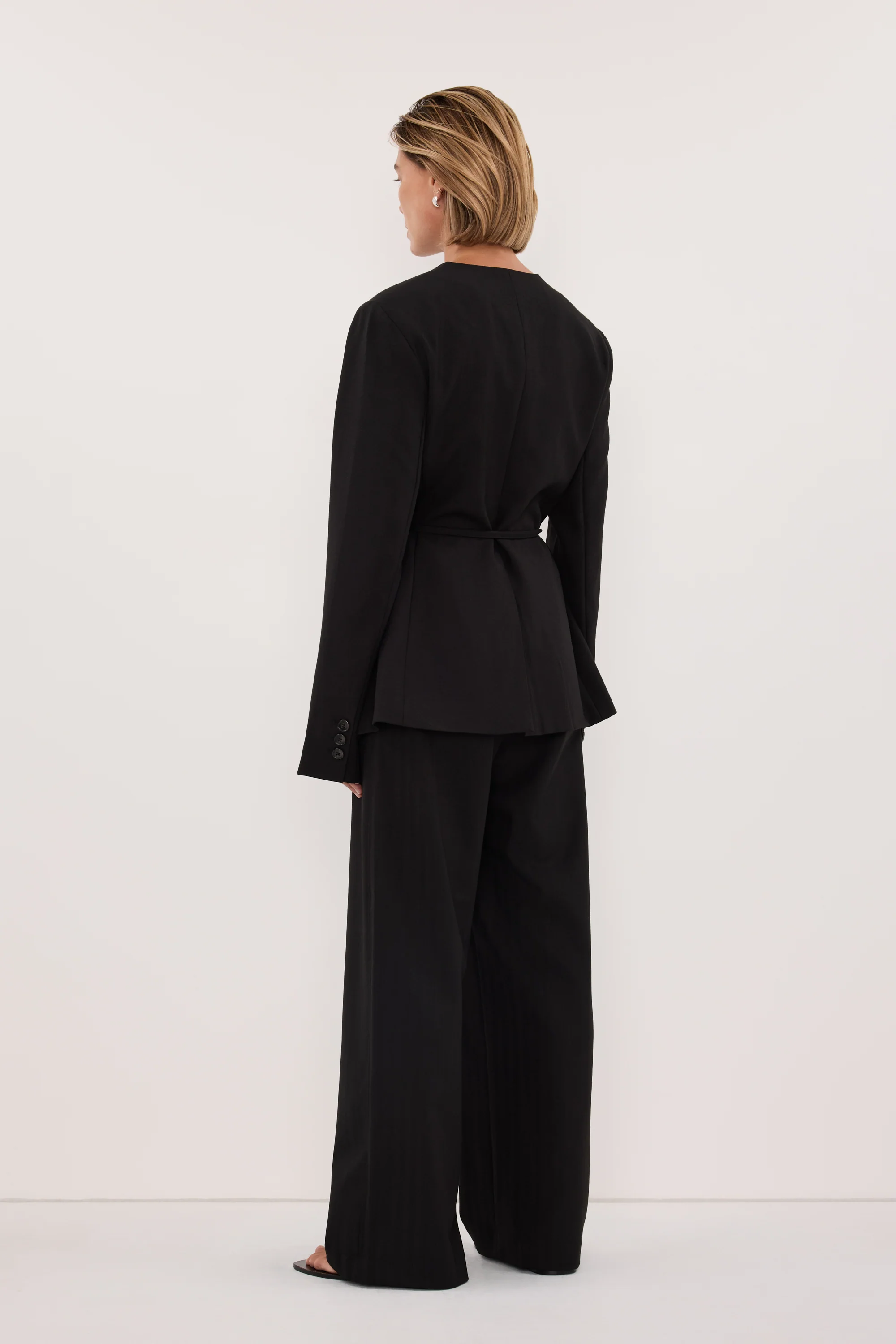 CYRUS BLACK ELASTICATED PANT - Image 7