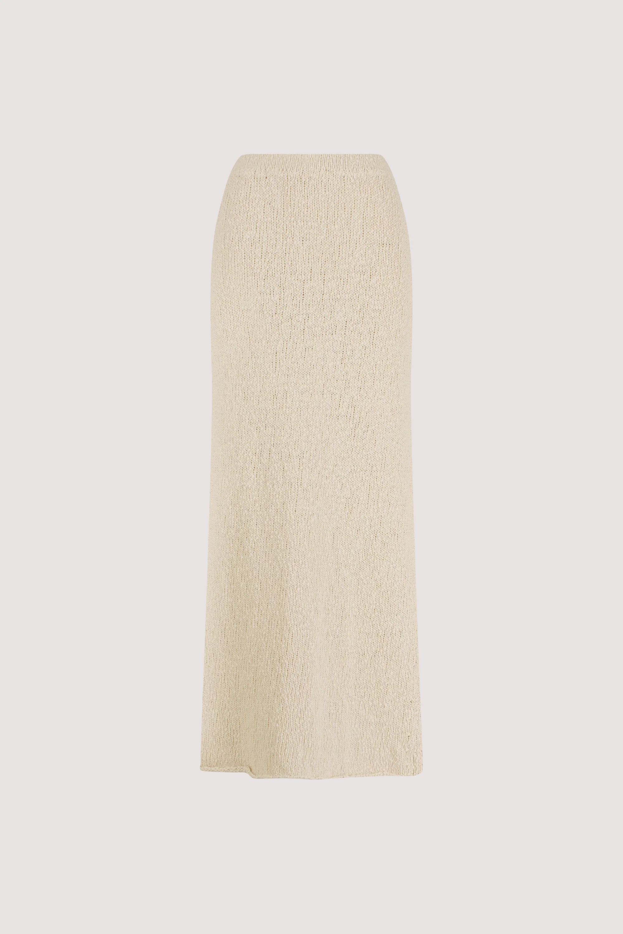 DINA NATURAL KNIT MIDI SKIRT - Image 8