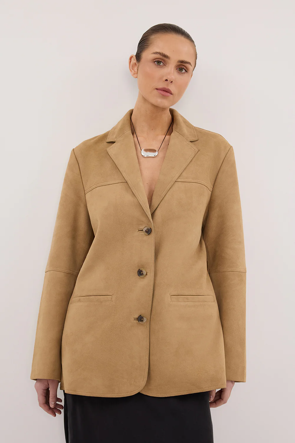 HENDRIX PAMPAS OVERSIZED SUEDE LEATHER JACKET - Image 2