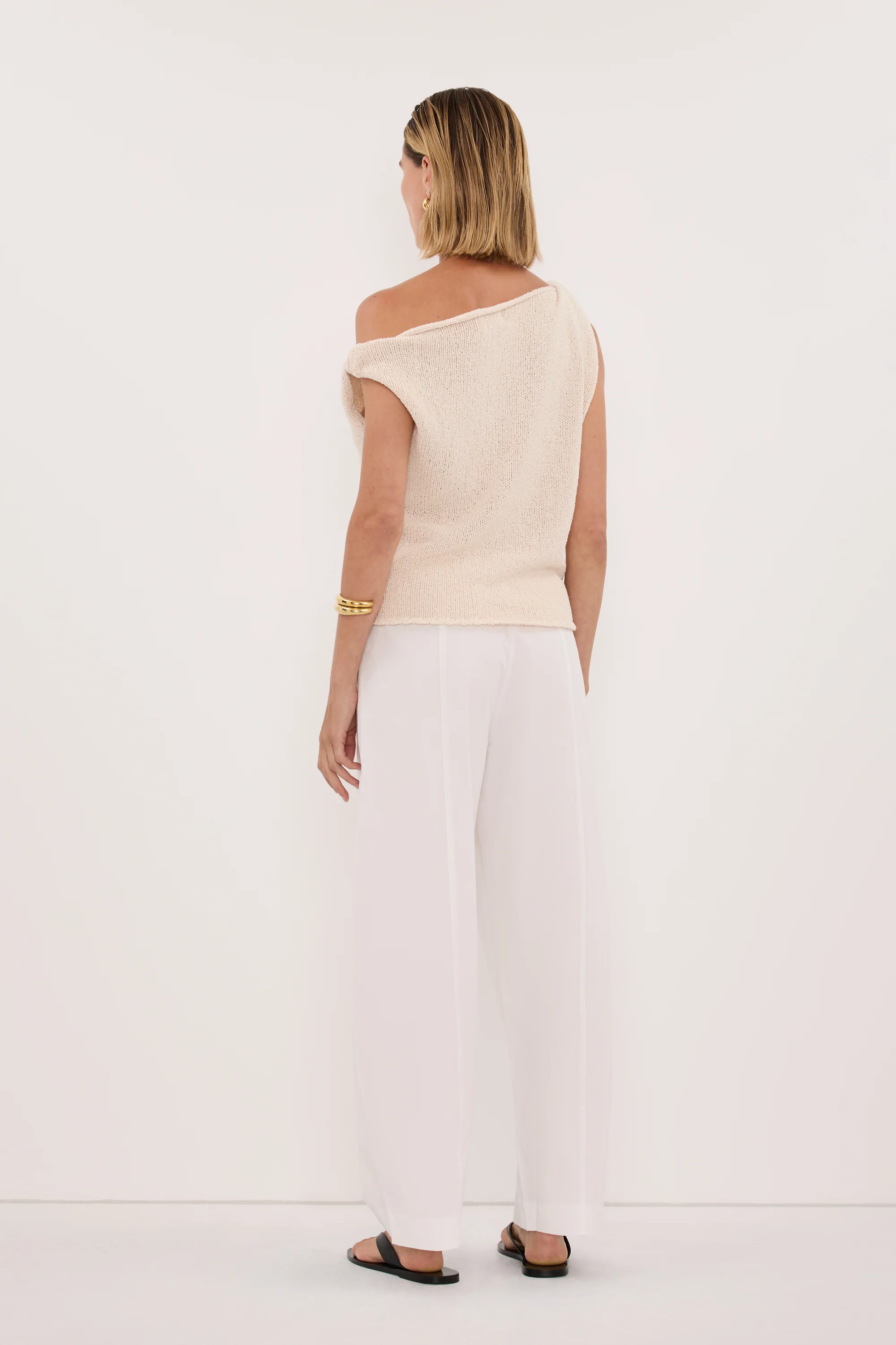 KARA SANDSTONE ASYM KNIT TOP - Image 5