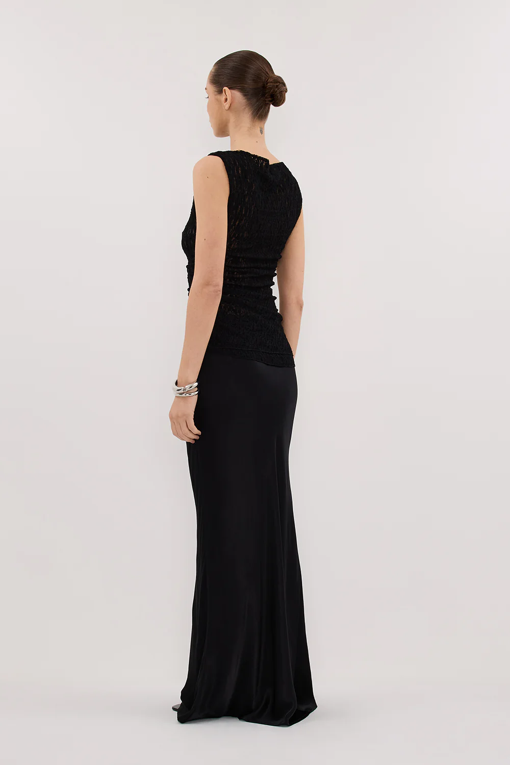 LIZZIE BLACK SLEEVELESS LACE TOP - Image 4