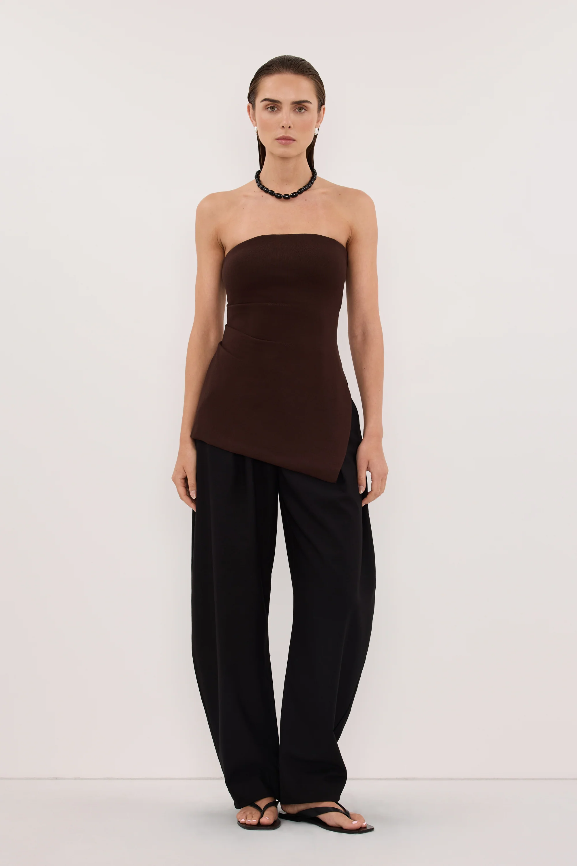 LUKE CHOC LONGLINE BANDEAU TOP - Image 6