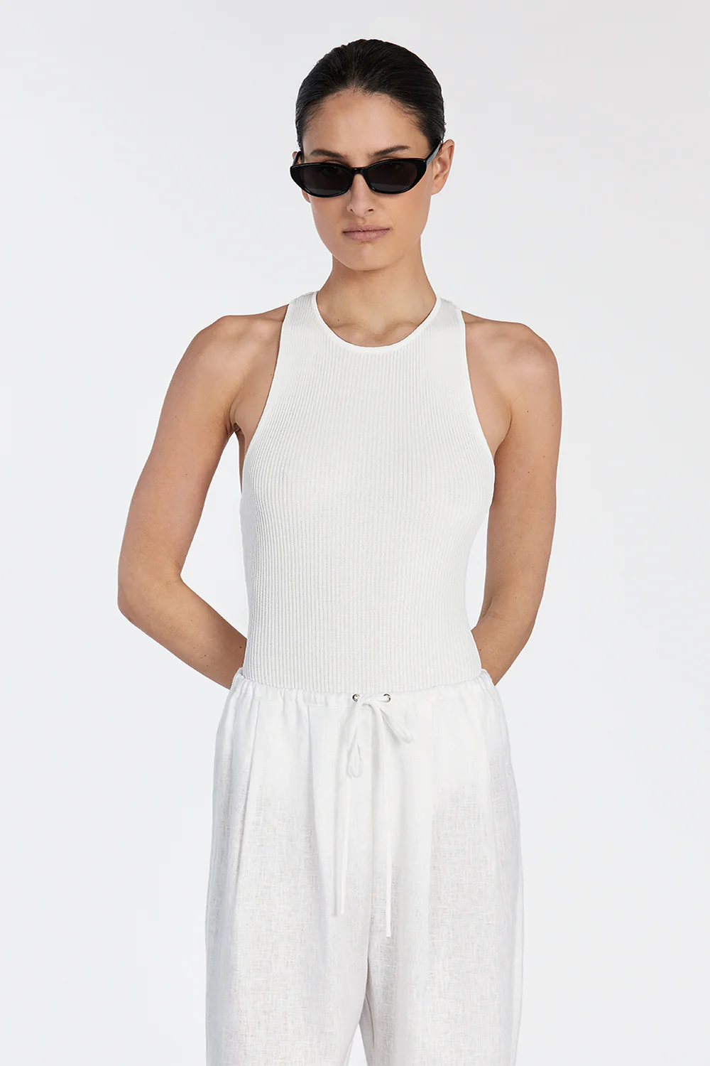 MARTHA OFF WHITE RACER BODYSUIT - Image 2