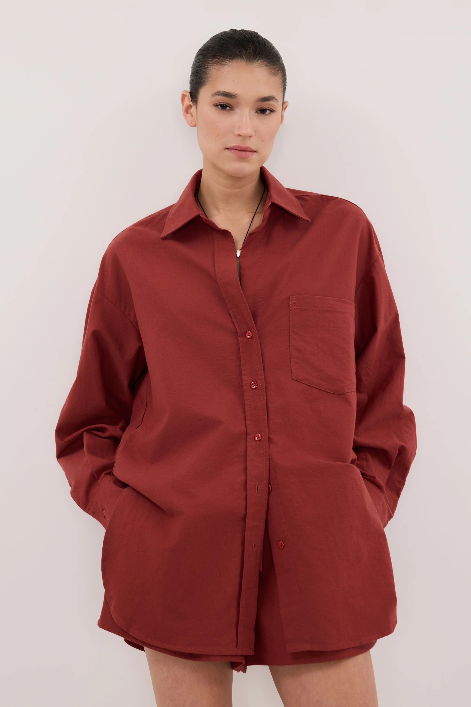 RHEA 2.0 SAHARA OVERSIZED COTTON SHIRT - Image 3