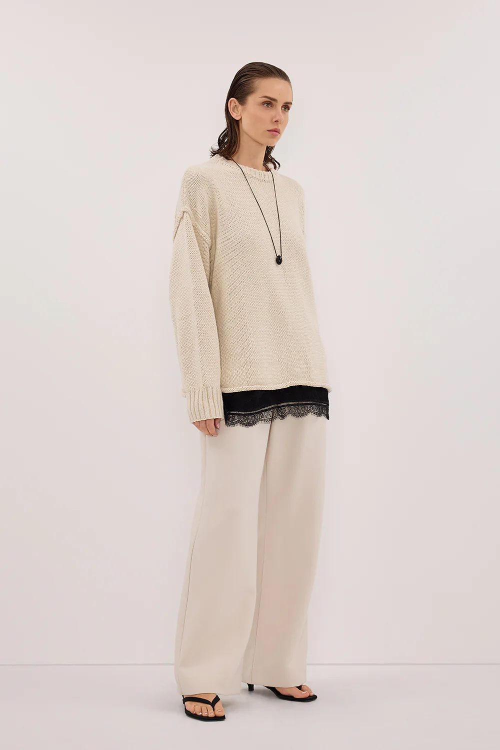 ROY PLASTER OVERSIZED LONGLINE KNIT JUMPER - Image 4