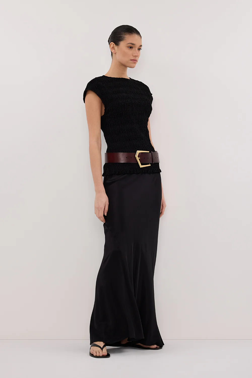 SIERRA BLACK TEXTURED TOP - Image 3