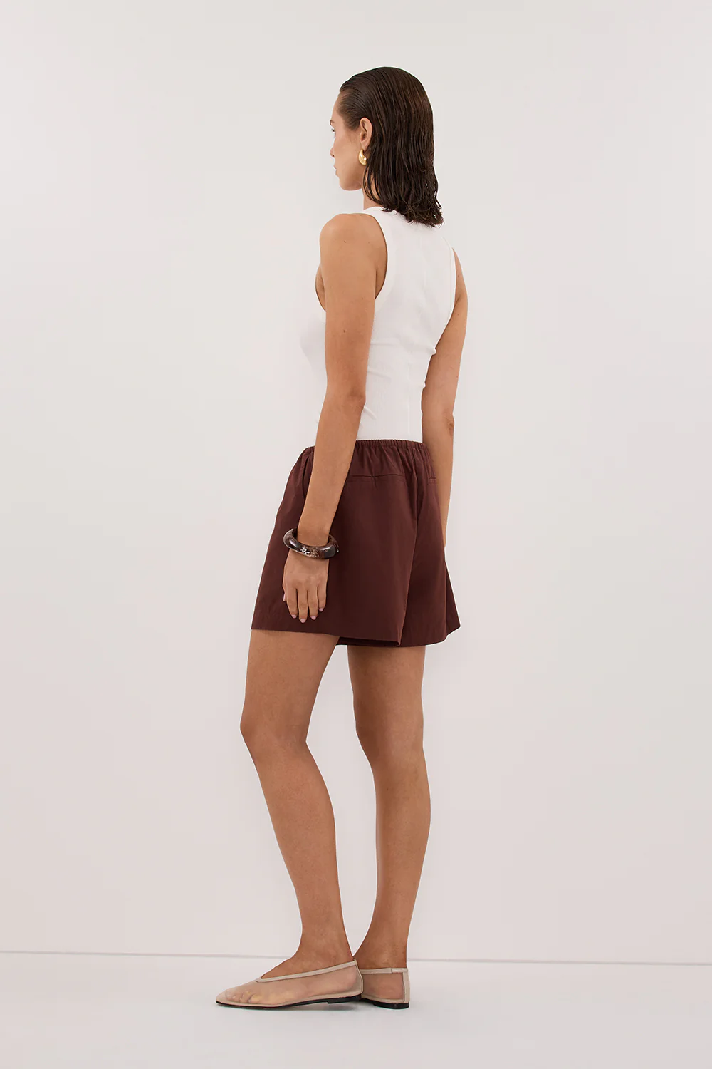 SOMMER CINNAMON POPLIN SHORT - Image 7